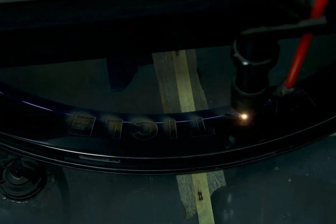 All About Bicycle Rim Laser Engraved Decals - Particle