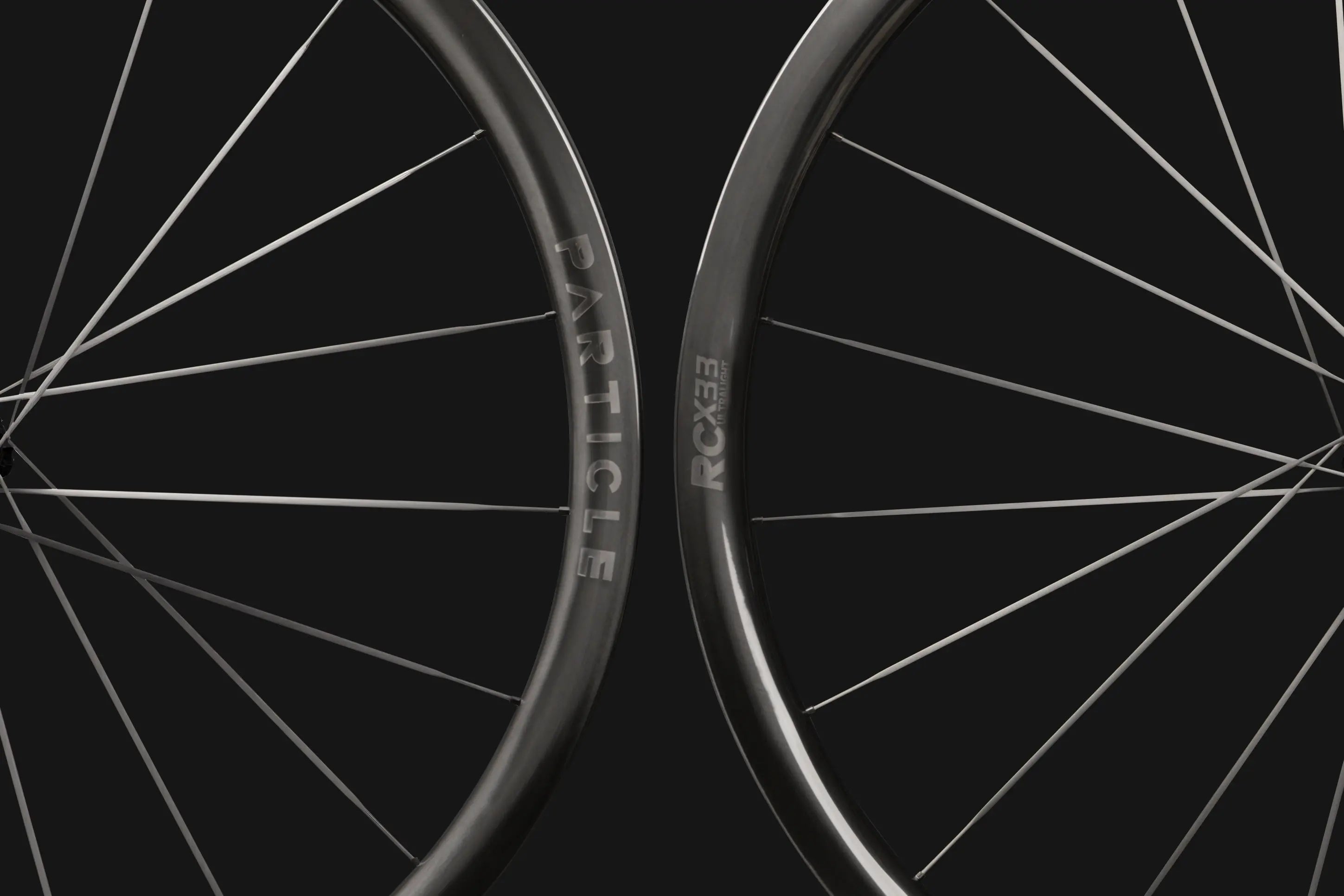 パーツ Particle RCX Ultralight60 Particle RCX Ultralight Carbon Spoke Disc Brake Road Wheels